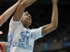 November 30, 2011: John Henson #31 in action during NCAA Basketball game between the North Carolina Tarheels and Wisconsin Badgers as part of the Big Ten/ACC Challenge at The Dean Dome, Chapel HIll, NC.