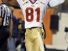 December 29 2011: Kenny Shaw #81 flexes for the crowd after a FSU touchdown during NCAA football Champs Sports Bowl between Notre Dame Fighting Irish and Florida State Seminoles at Florida Citrus Bowl Stadium, Orlando, Florida.