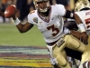 December 29 2011:  EJ Manuel #3 in action during NCAA football Champs Sports Bowl between Notre Dame Fighting Irish and Florida State Seminoles at Florida Citrus Bowl Stadium, Orlando, Florida.