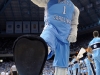 January 10, 2012: North Carolina Tarheels mascot Rameses during NCAA Basketball game between the North Carolina Tarheels and University of Miami Hurricanes at The Dean E. Smith Center, Chapel HIll, NC.