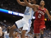 January 26th, 2012: North Carolina Tar Heels guard Reggie Bullock #35 and North Carolina State Wolfpack guard Lorenzo Brown #2 in action during NCAA basketball game between the North Carolina Tar Heels and the North Carolina State Wolfpack at The Dean E. Smith Center, Chapel HIll, NC.