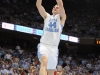 January 26th, 2012: North Carolina Tar Heels forward Tyler Zeller #44 in action during NCAA basketball game between the North Carolina Tar Heels and the North Carolina State Wolfpack at The Dean E. Smith Center, Chapel HIll, NC.