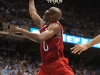 January 26th, 2012: North Carolina State Wolfpack center DeShawn Painter #0 in action during NCAA basketball game between the North Carolina Tar Heels and the North Carolina State Wolfpack at The Dean E. Smith Center, Chapel HIll, NC.