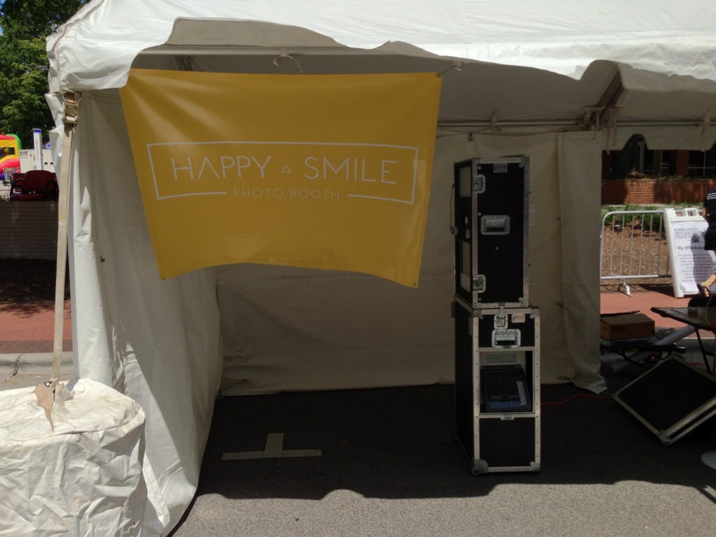 The Happy Smile Photo Booth is up and ready for #Packapalooza!