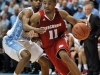 November 30, 2011:  Jordan Taylor #11 and Dexter Strickland #1 in action during NCAA Basketball game between the North Carolina Tarheels and Wisconsin Badgers as part of the Big Ten/ACC Challenge at The Dean Dome, Chapel HIll, NC.