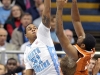 December 21, 2011: John Henson #31 and Jaylen Bond #2 in action during NCAA Basketball game between the North Carolina Tarheels and Texas Longhorns at The Dean E. Smith Center, Chapel HIll, NC.