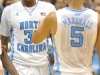 December 21, 2011: John Henson #31 celebrates with Kendall Marshall #5 during NCAA Basketball game between the North Carolina Tarheels and Texas Longhorns at The Dean E. Smith Center, Chapel HIll, NC.