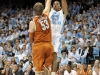 December 21, 2011: James McAdoo #43 and Clint Chapman #53 in action during NCAA Basketball game between the North Carolina Tarheels and Texas Longhorns at The Dean E. Smith Center, Chapel HIll, NC.