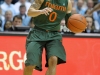 January 10, 2012: Shane Larkin #0 in action during NCAA Basketball game between the North Carolina Tarheels and University of Miami Hurricanes at The Dean E. Smith Center, Chapel HIll, NC.